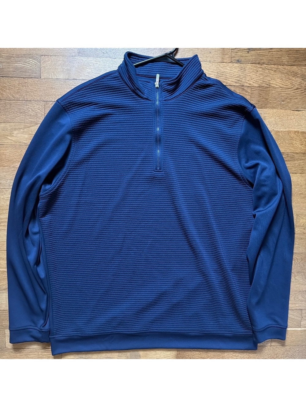 2XL - Men - Pebble Beach Navy Blue Half-Zip Pullover